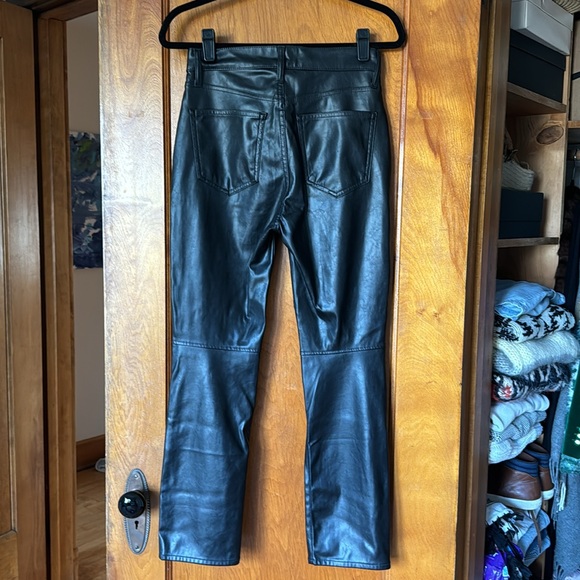 Gap Vintage Slim High Rise Faux Leather Pants, 27/4R - Picture 2 of 4